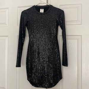 New w/out tags black sequin mini dress size xxs